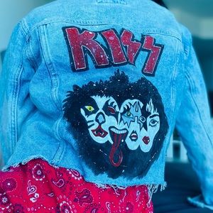 Hand painted denim jackets